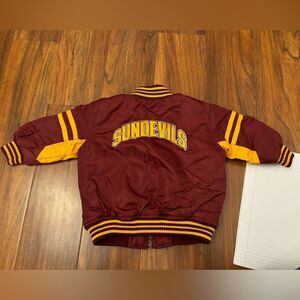 Arizona State Sundevils vintage rare embroidered bomber jacket maroon/gold